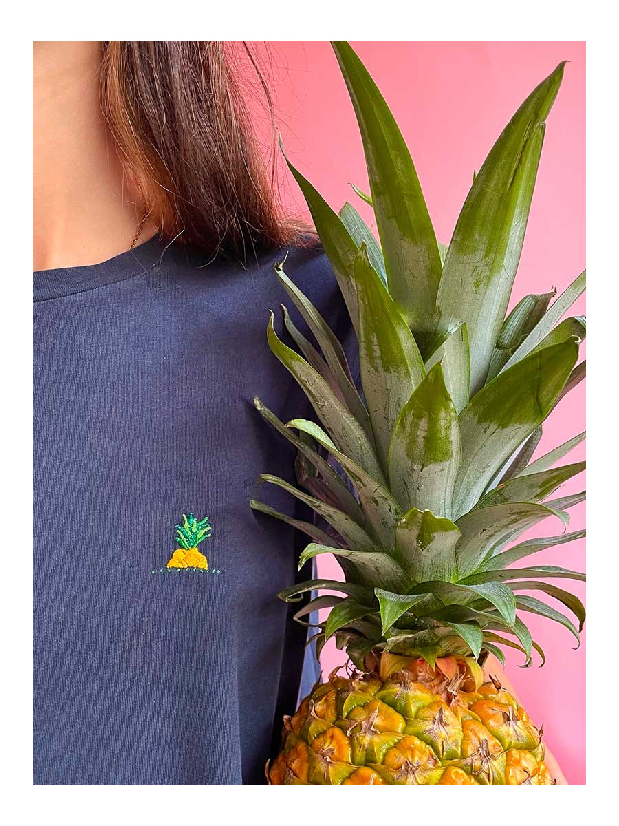 Kit broderie ananas, super facile- Britney POMPADOUR, EASY BRODERIE