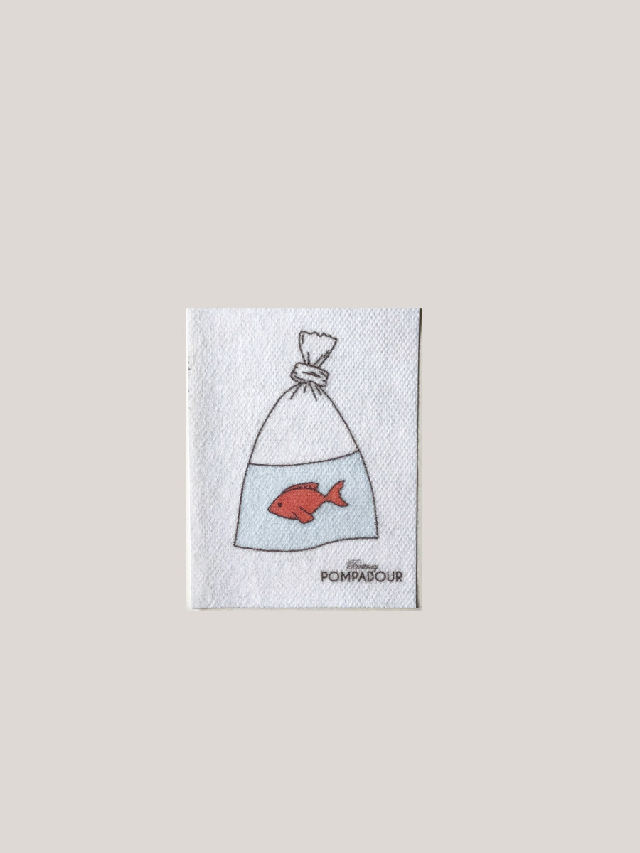 Le poisson rouge, motif à broder