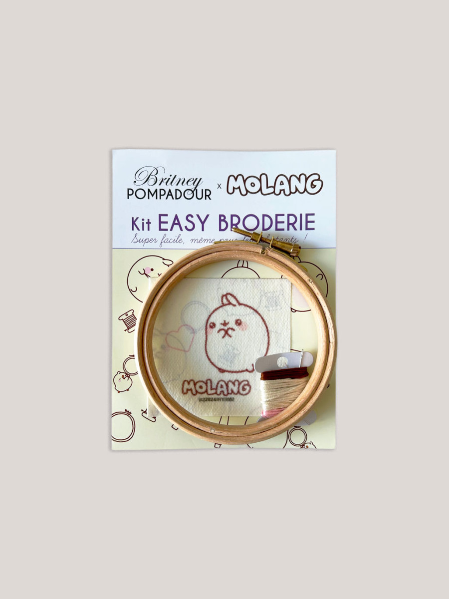 Kit à Broder Molang,  Giving Heart - Britney POMPADOUR x Molang