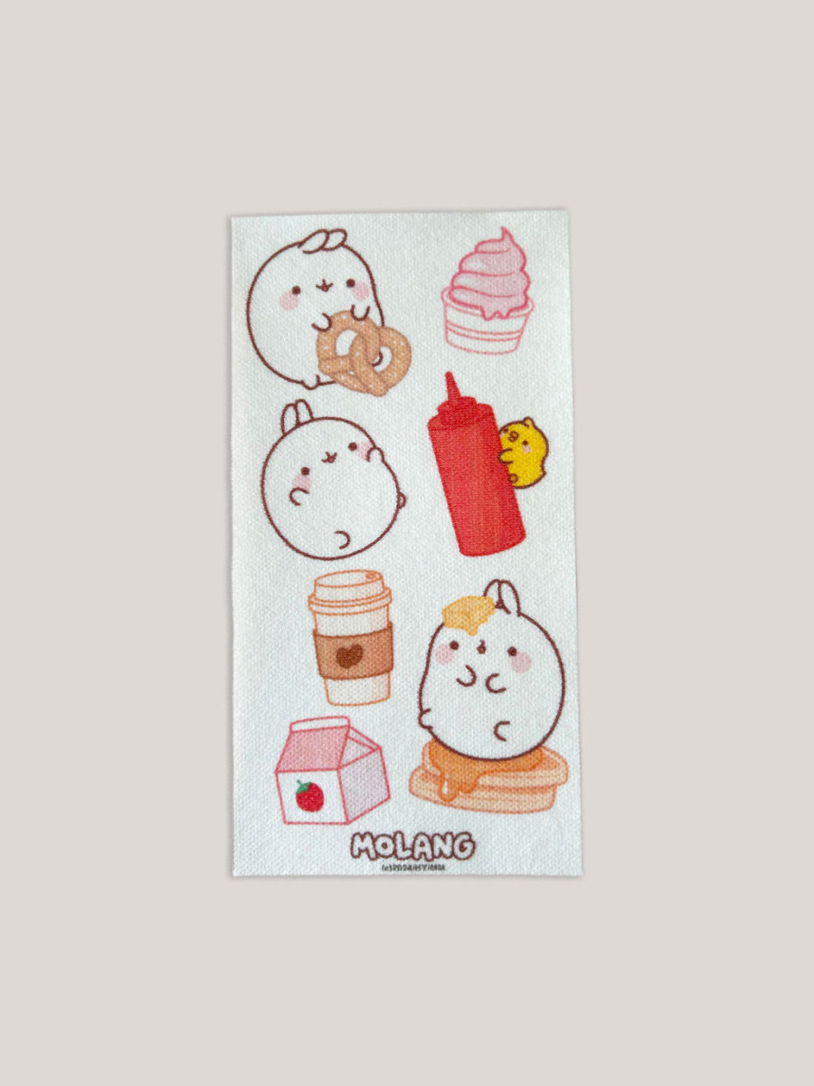Motifs à broder Molang, comfort food - Britney POMPADOUR x Molang