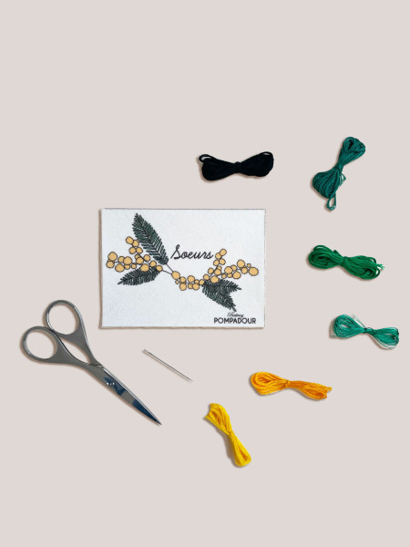 Broderie mimosa, Britney Pompadour