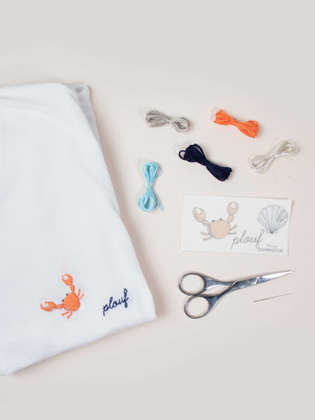 Kit de broderie Crabe - Britney Pompadour