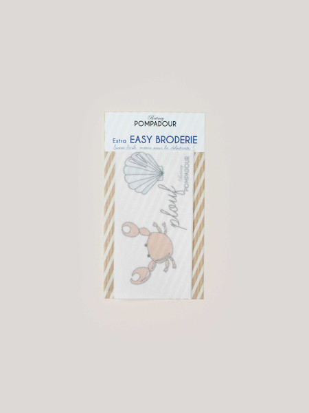 Motif à broder crabe + fil - EASY BRODERIE - Britney POMPADOUR