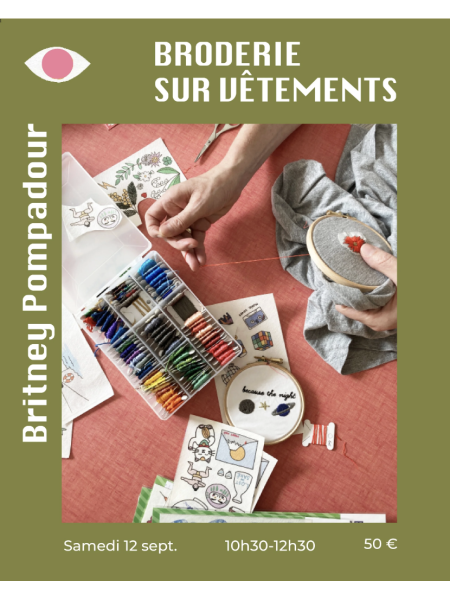 Atelier de broderie débutant Britney Pompadour