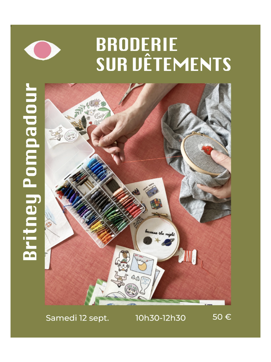 Atelier de broderie débutant Britney Pompadour