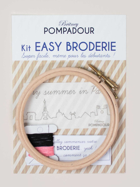 Embroidery Kit - Summer in Paris, Paris skyline