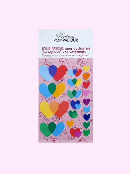 Coeurs, patch thermocollant