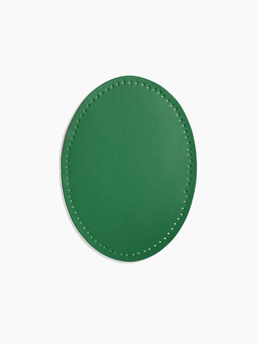 Coudière ovale pour pull, vert trèfle, Britney Pompadour