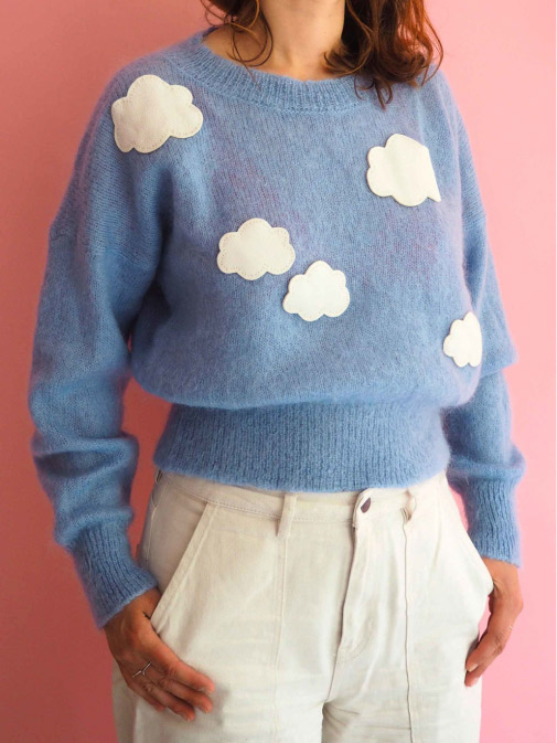 Coudières nuage sur pull